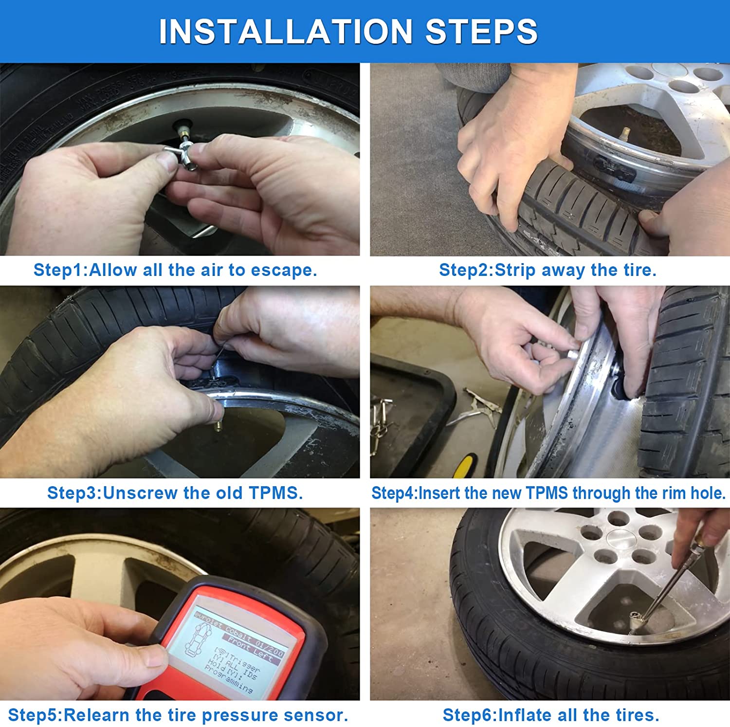 Tpms Sensor Tire Pressure Monitoring System Sensor Fit For Any Cars