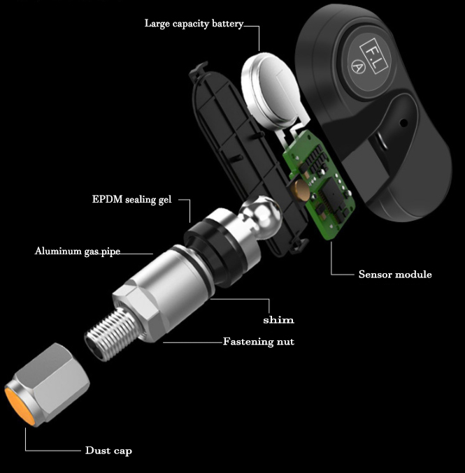 Tpms Sensor Tire Pressure Monitoring System Sensor Fit For Any Cars