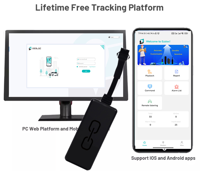 2G/4G Real Time Car Vehicle Tracking Gsm Gprs Devices GPS Tracker